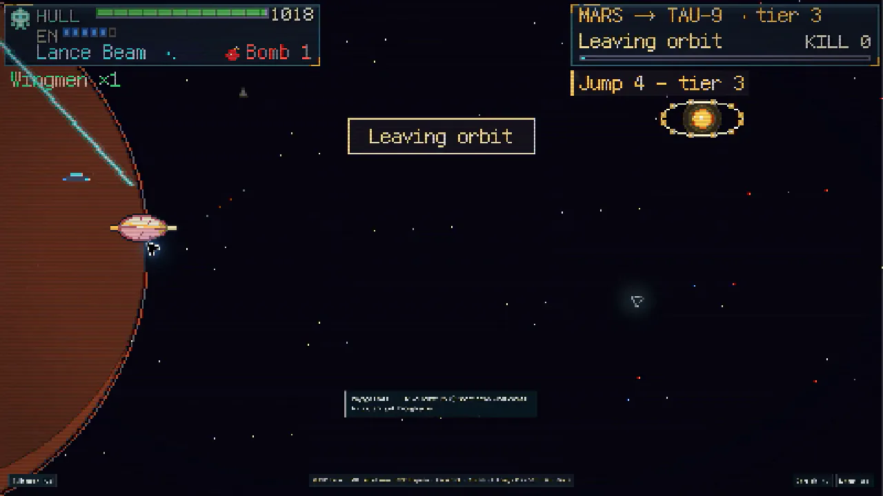 Interstellar flight leaving the orbit of Mars